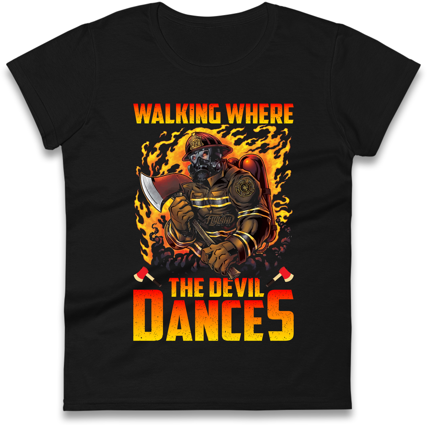 Walking Where The Devil Dances Ladies Shirt