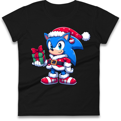 Sonic The Hedgehog Santa Ladies Shirt