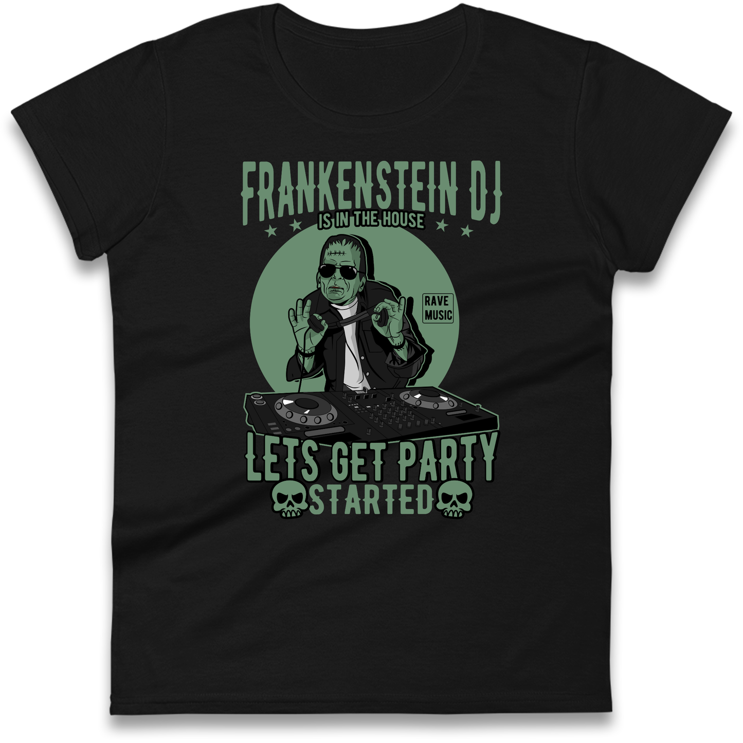 Frankenstein DJ Ladies Shirt