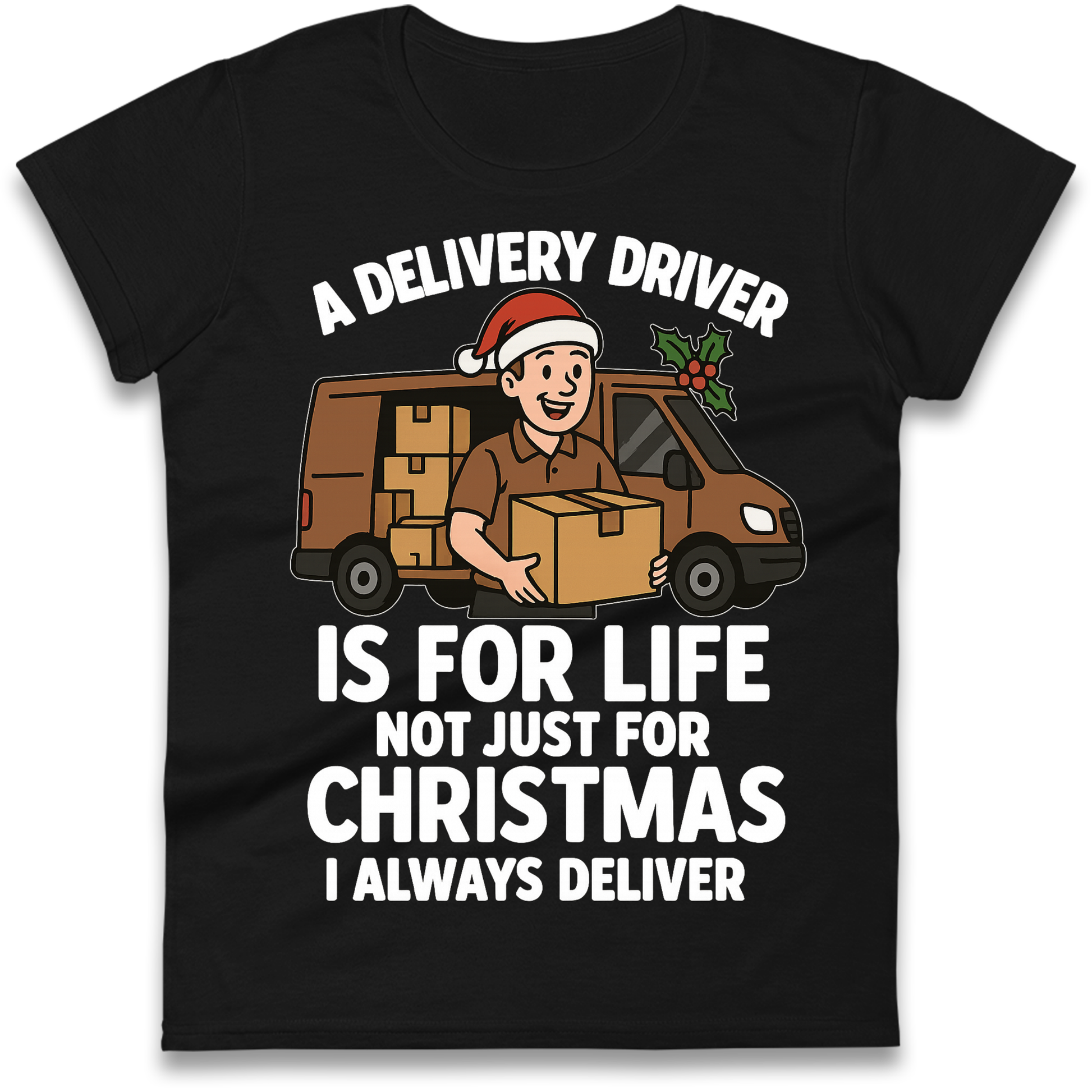 Delivery Driver Christmas Ladies Shirt