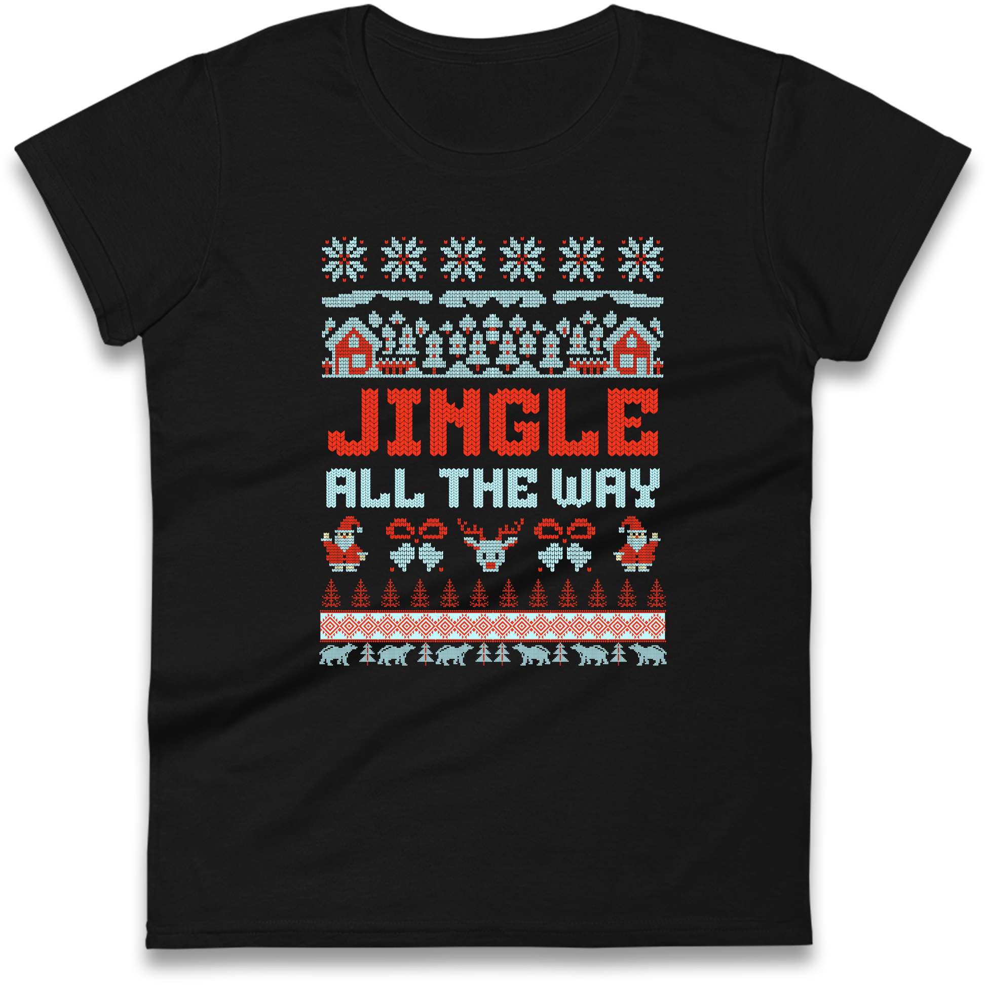 Jingle All The Way Christmas Ladies Shirt