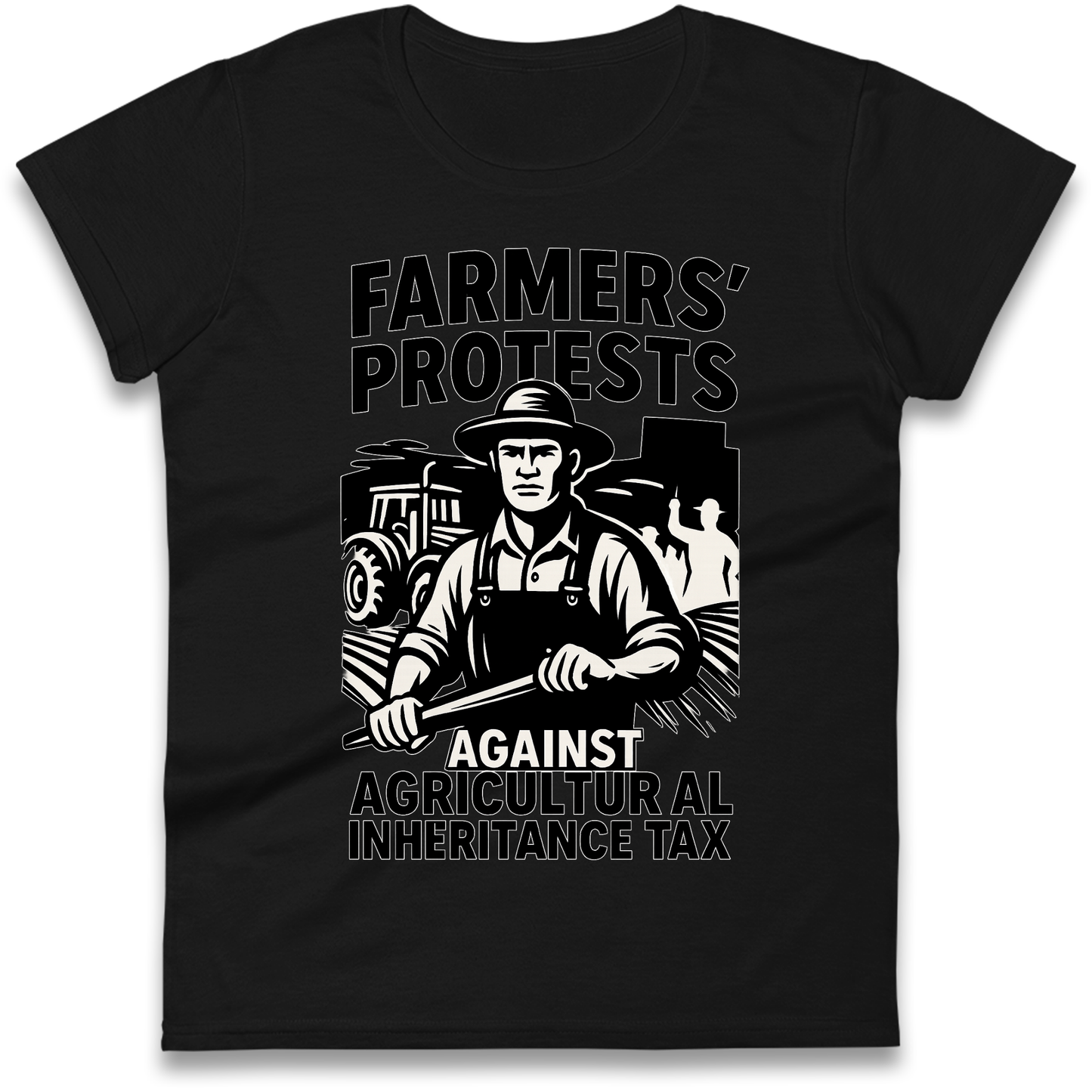Farmers’ Protests Against Agricultural Inheritance Tax Ladies Shirt
