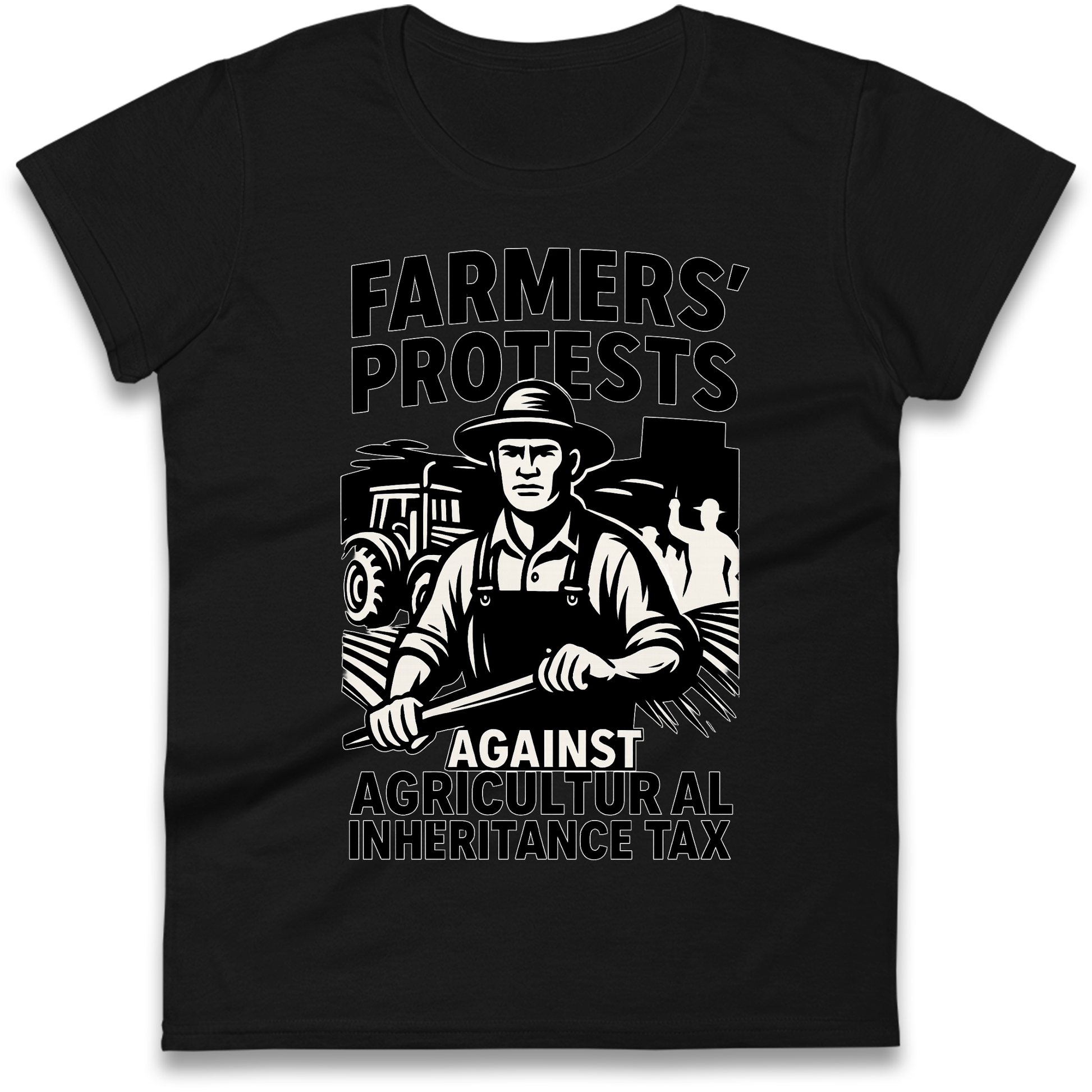Farmers’ Protests Against Agricultural Inheritance Tax Ladies Shirt