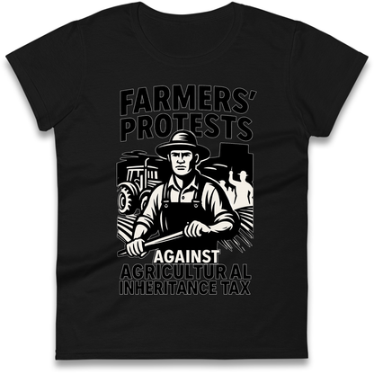 Farmers’ Protests Against Agricultural Inheritance Tax Ladies Shirt