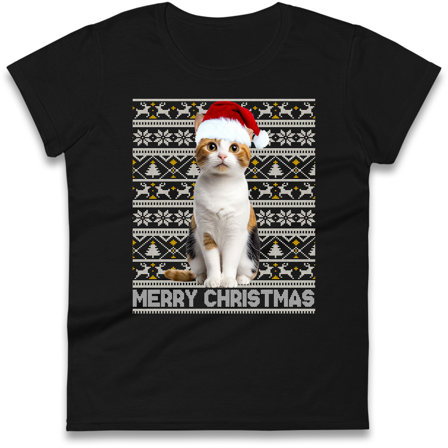 Merry Christmas Cat Ladies Shirt