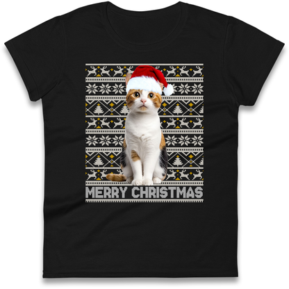 Merry Christmas Cat Ladies Shirt