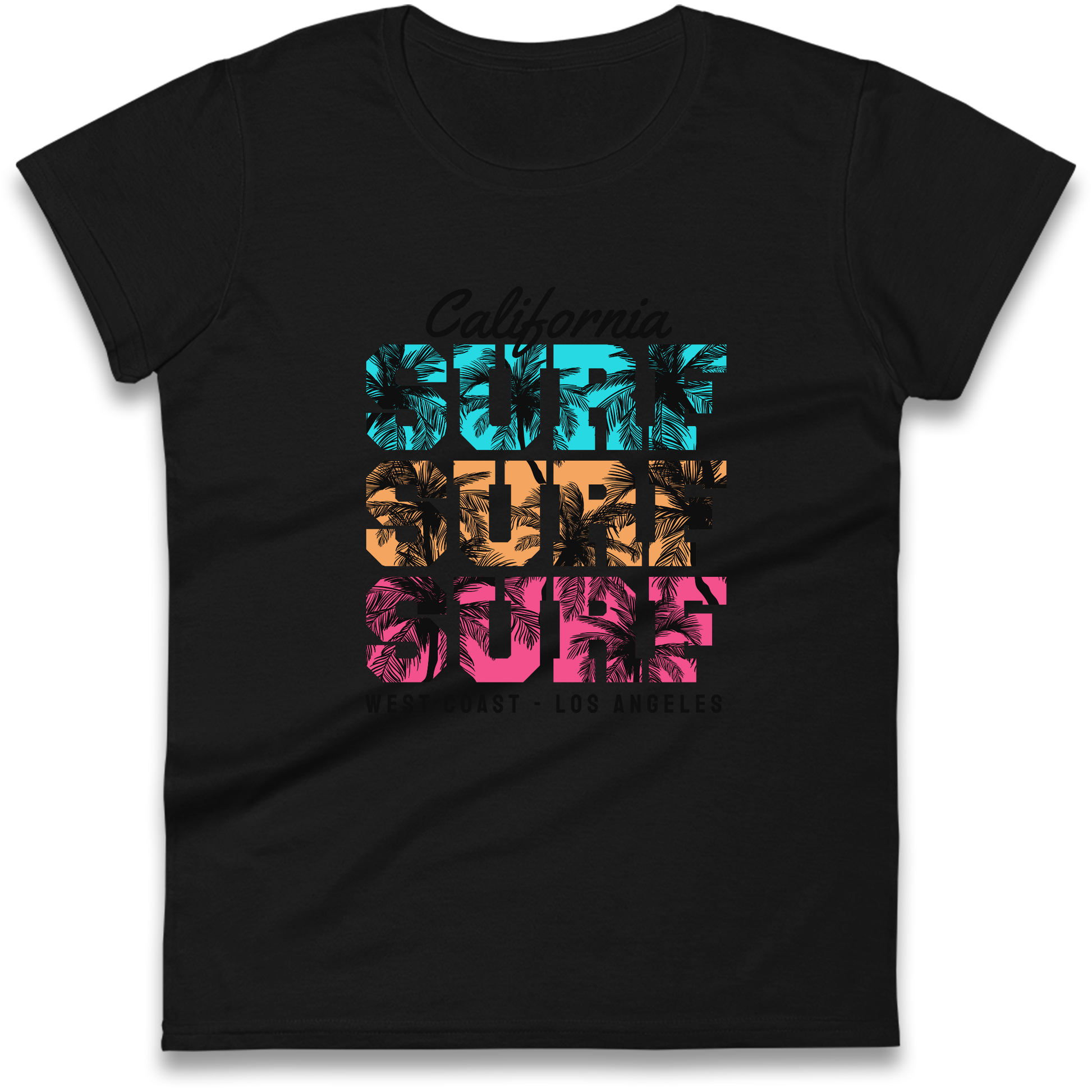 California Surf Surf Surf Ladies Shirt
