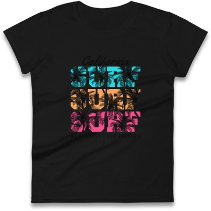 California Surf Surf Surf Ladies Shirt