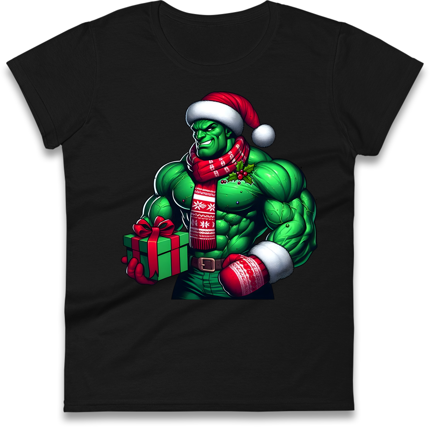 The Hulk Santa Ladies Shirt