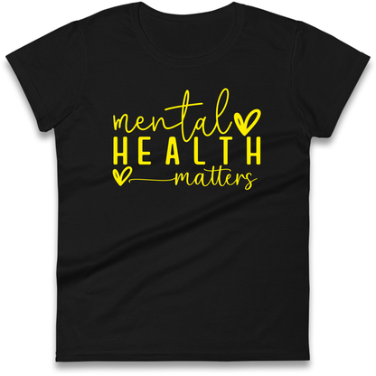 Yellow Mental Health Ladies Shirt