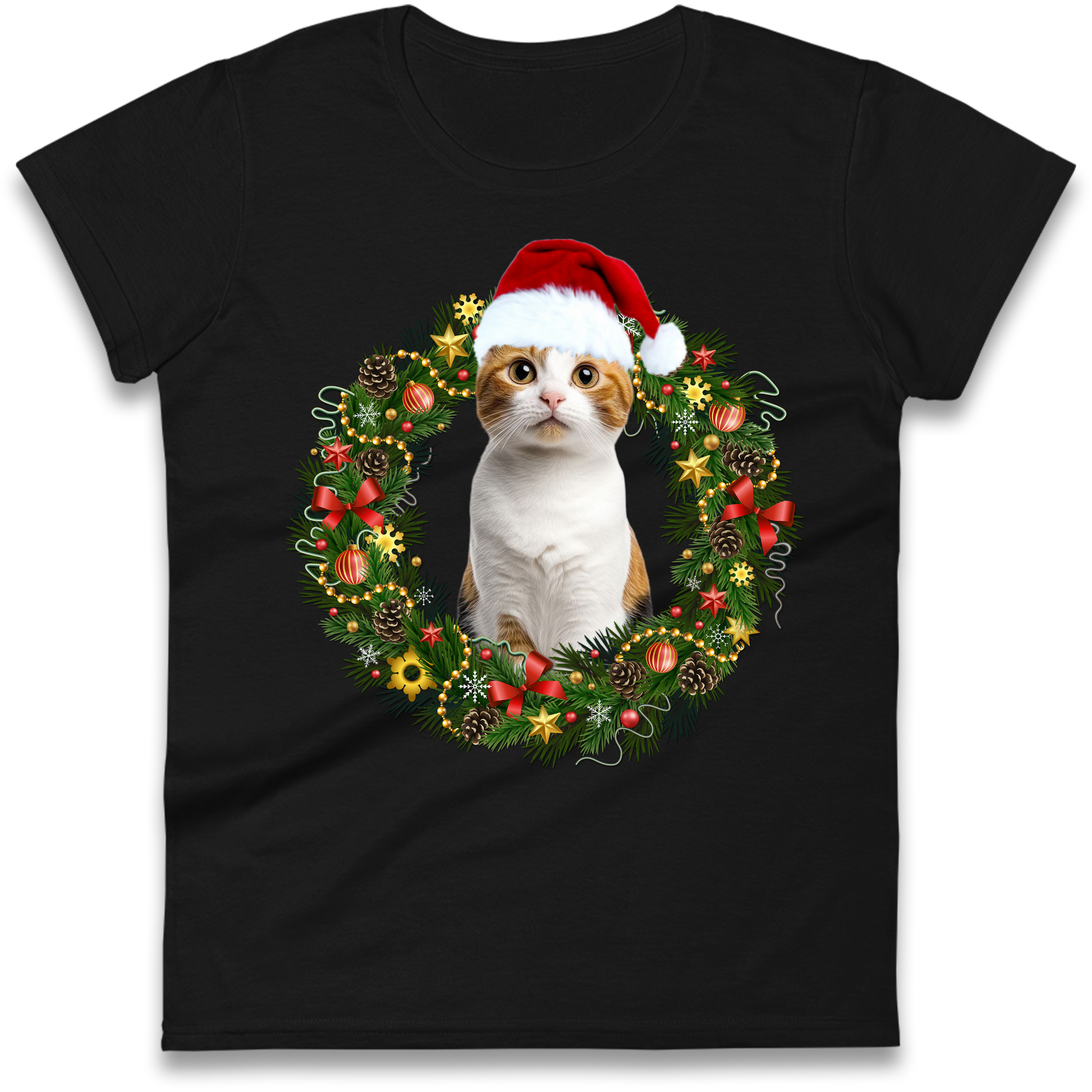 Cat Christmas Ladies Shirt
