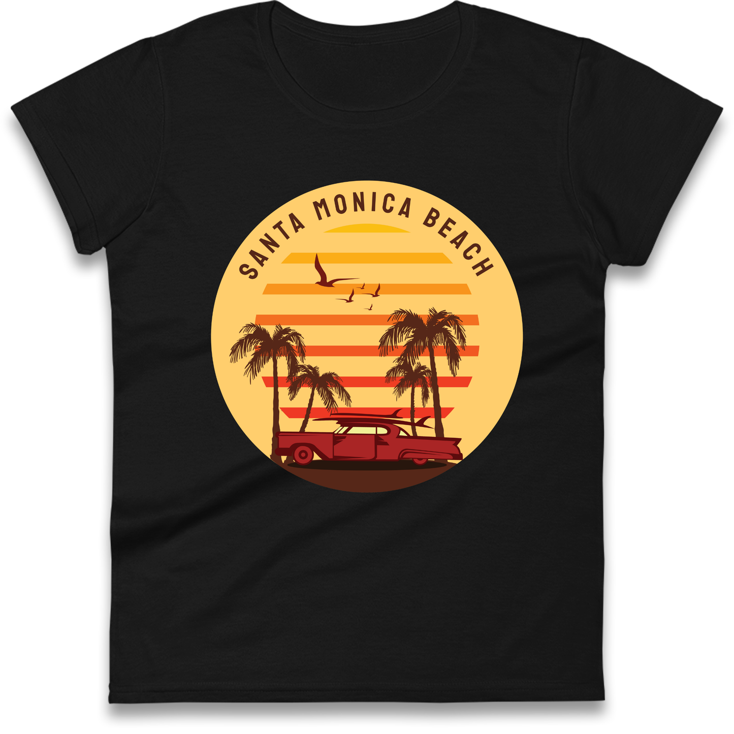 Santa Monica Beach Ladies Shirt
