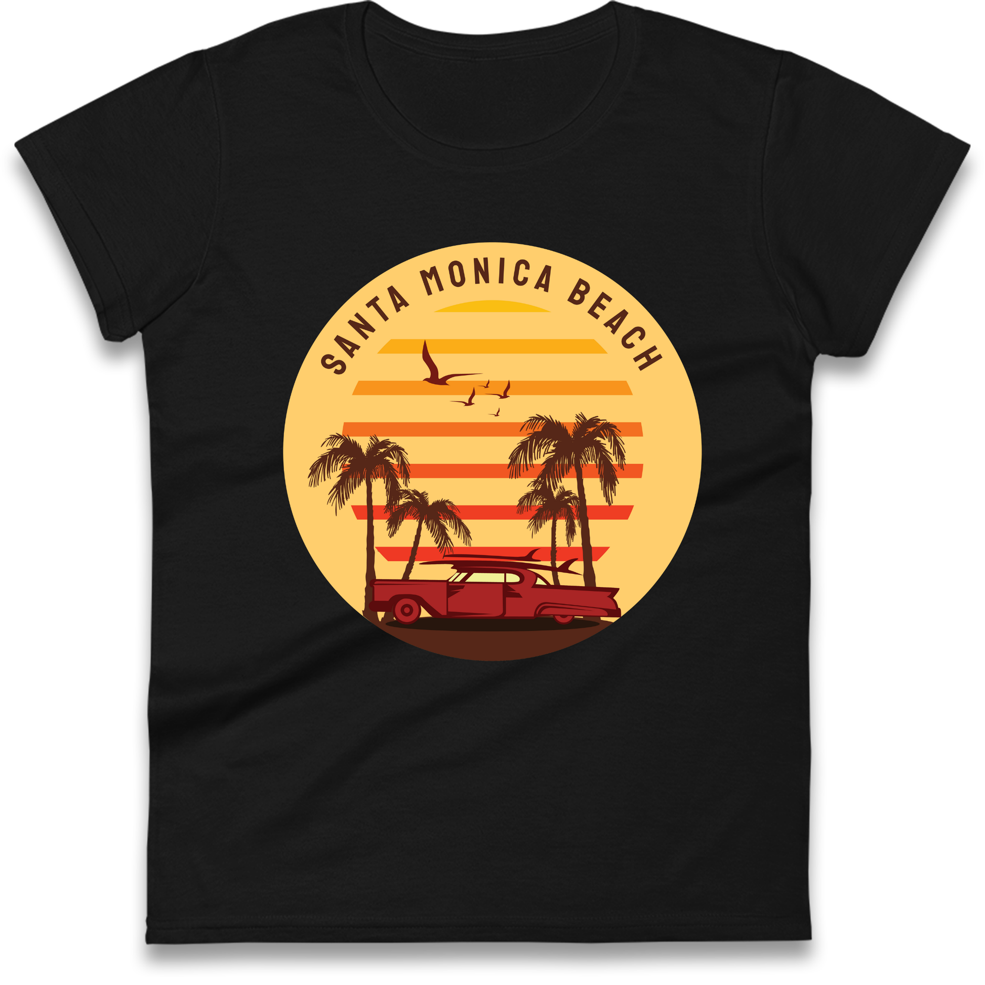 Santa Monica Beach Ladies Shirt