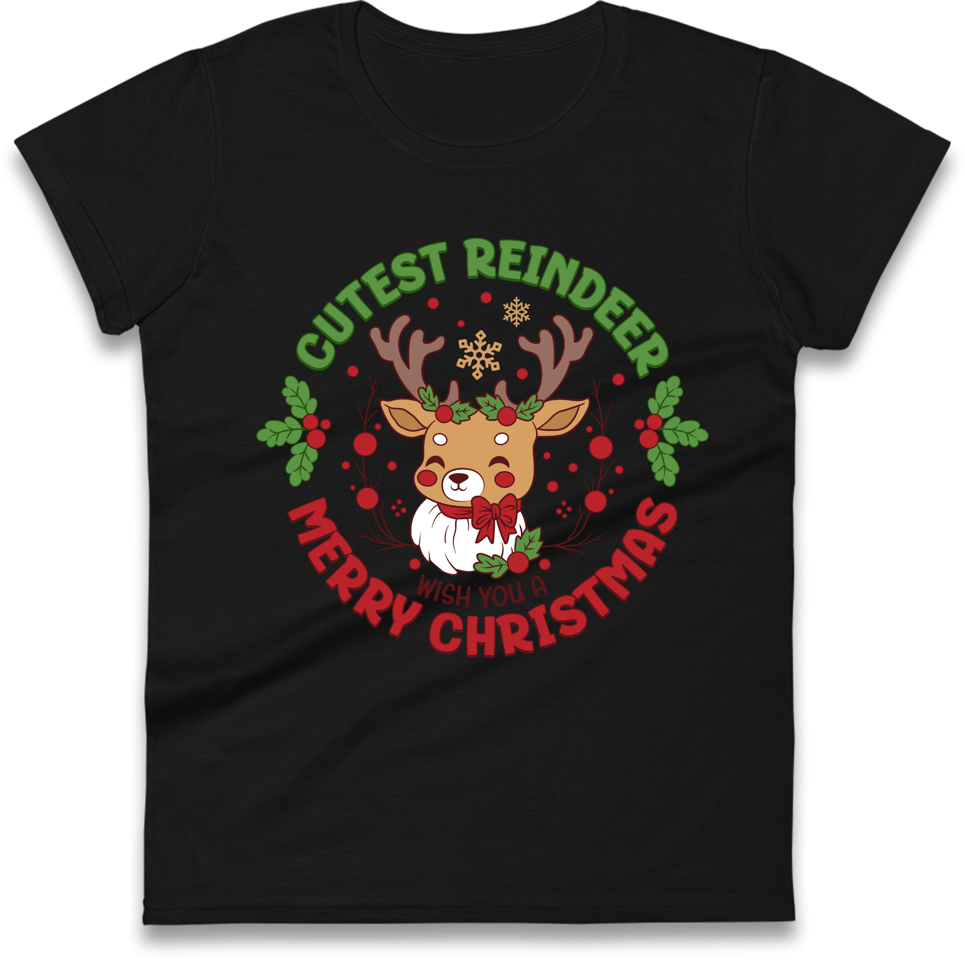 Cutest Reindeer Ladies Shirt