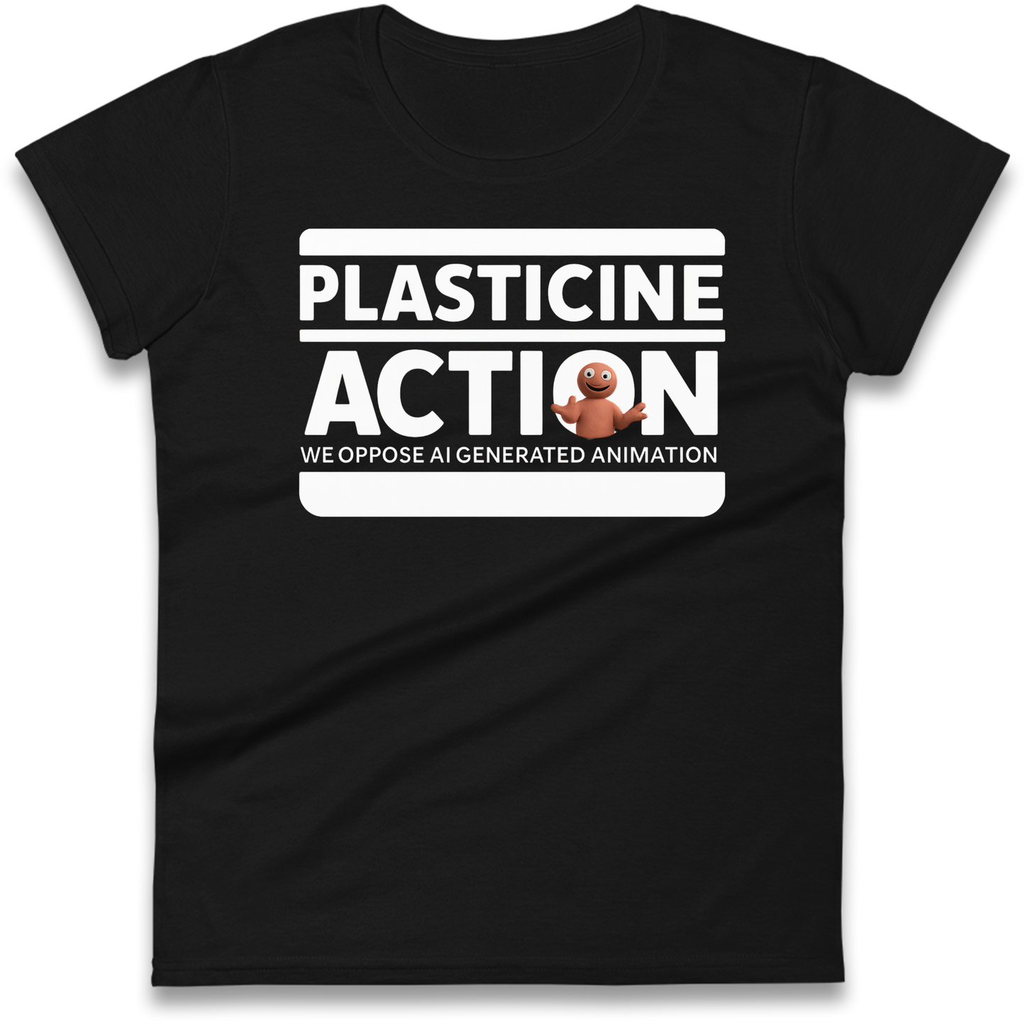 Ladies Plasticine Action T Shirts UK for Sale