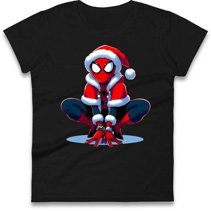 Spiderman Santa Ladies Shirt