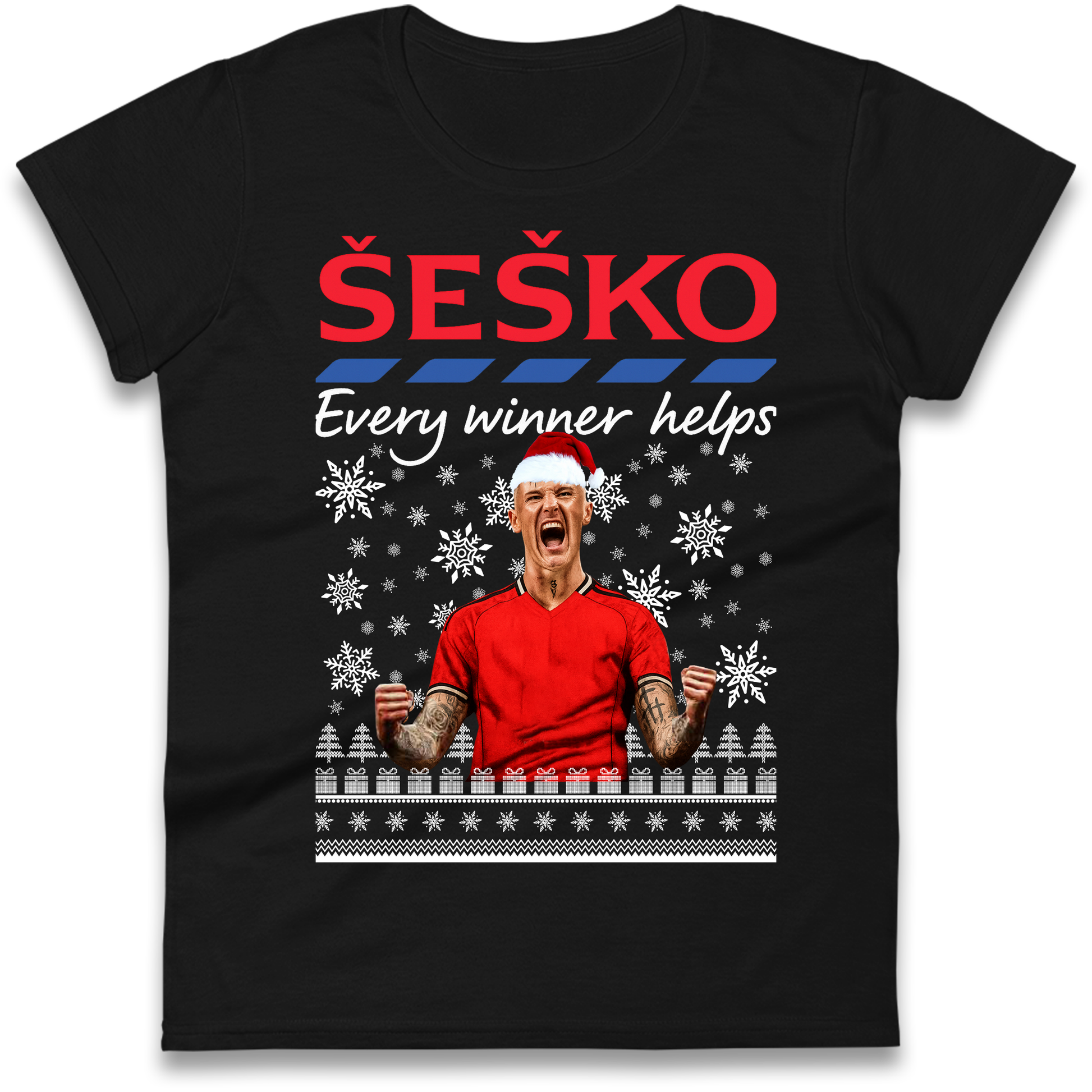 Benjamin Sesko Christmas Ladies Shirt