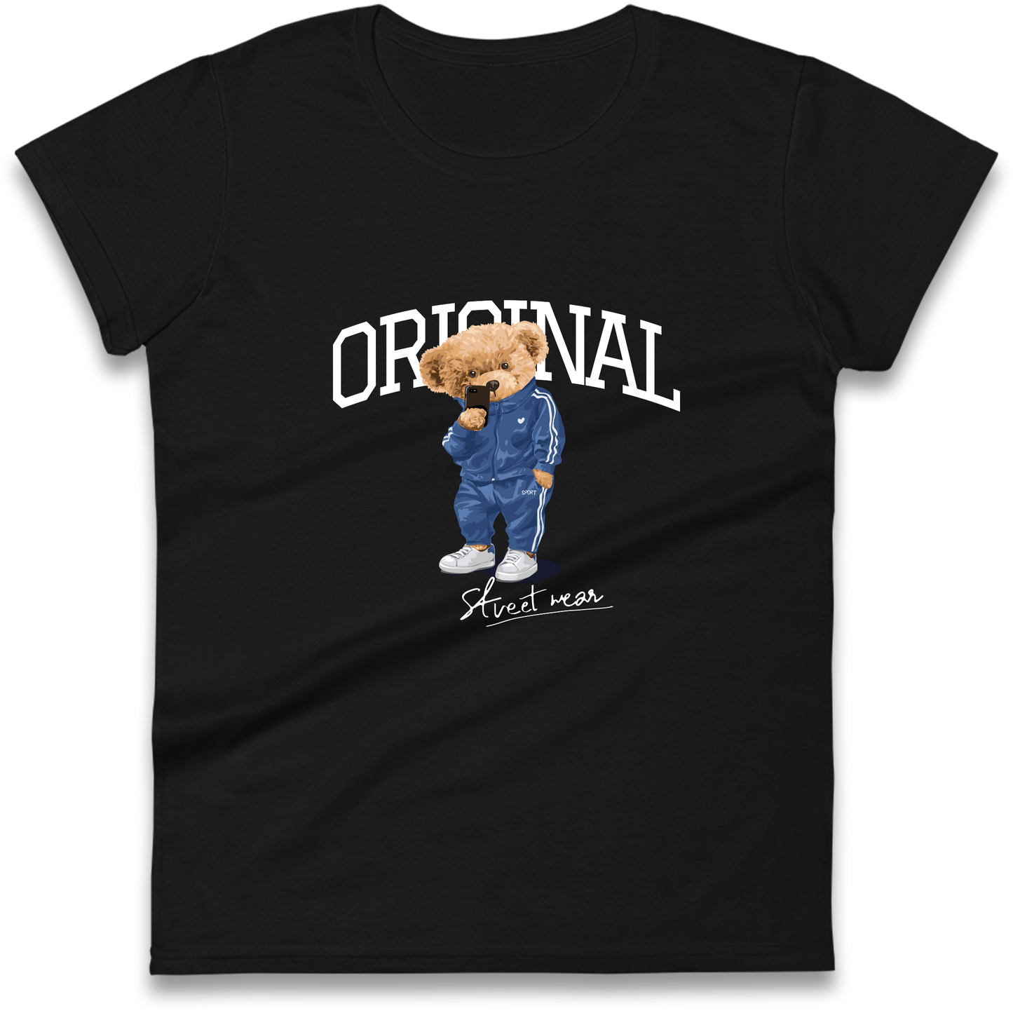 Teddy Bear Original Streetwear Ladies Shirt