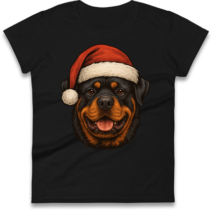 Rottweiler Christmas Ladies Shirt
