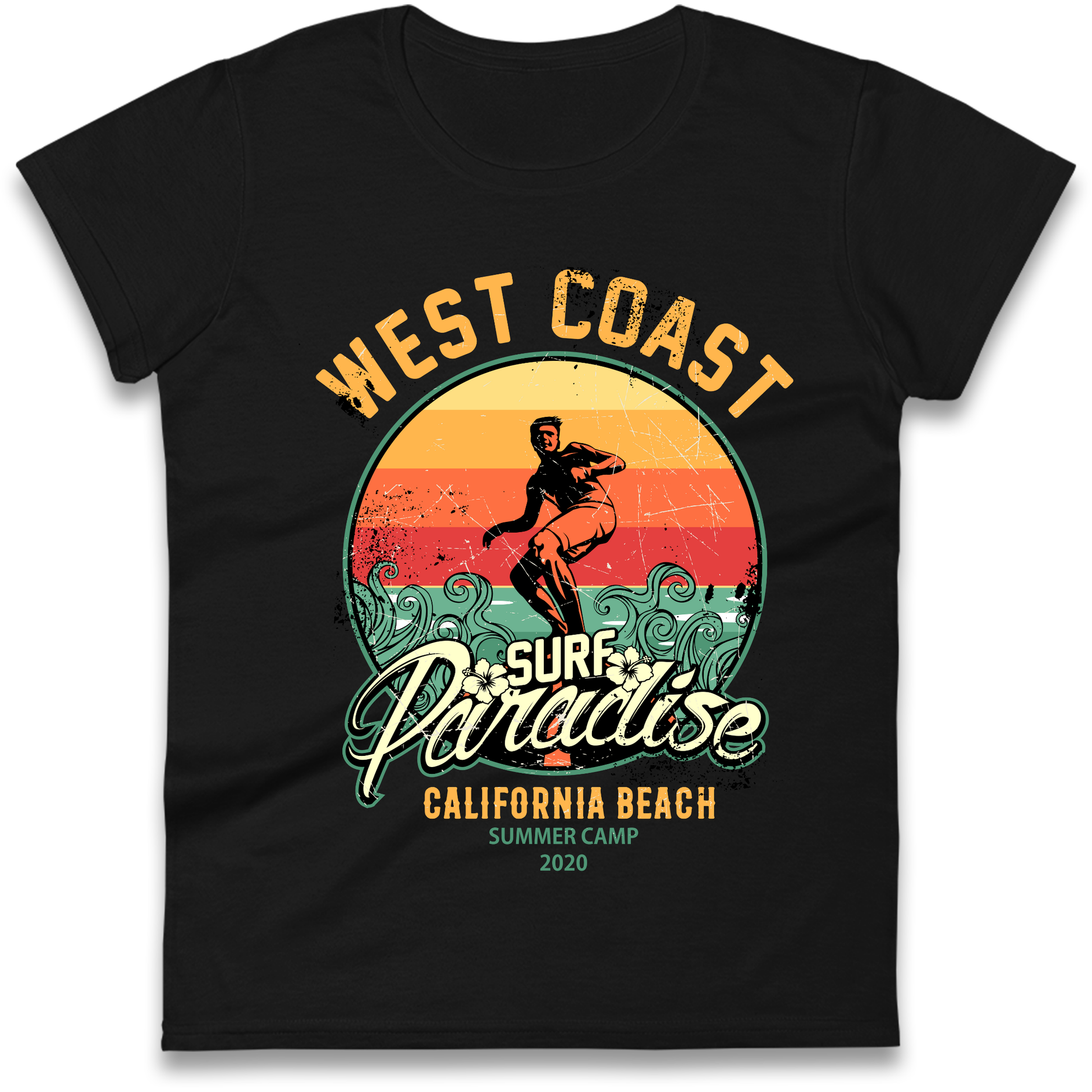 West Coast Surf Paradise Ladies Shirt
