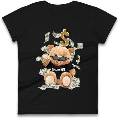 Teddy Bear Billionaire Streetwear Ladies Shirt