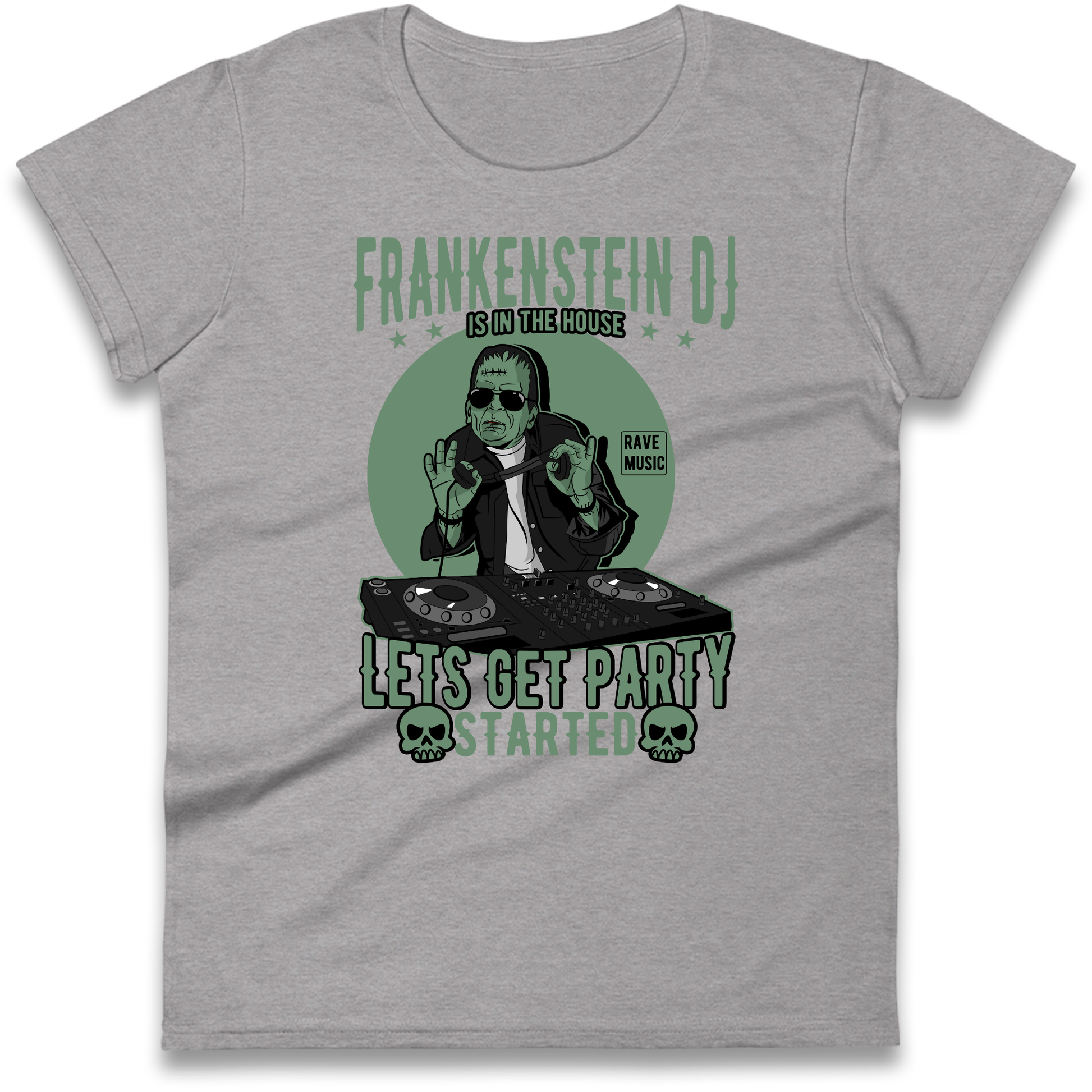 Frankenstein DJ Ladies Shirt