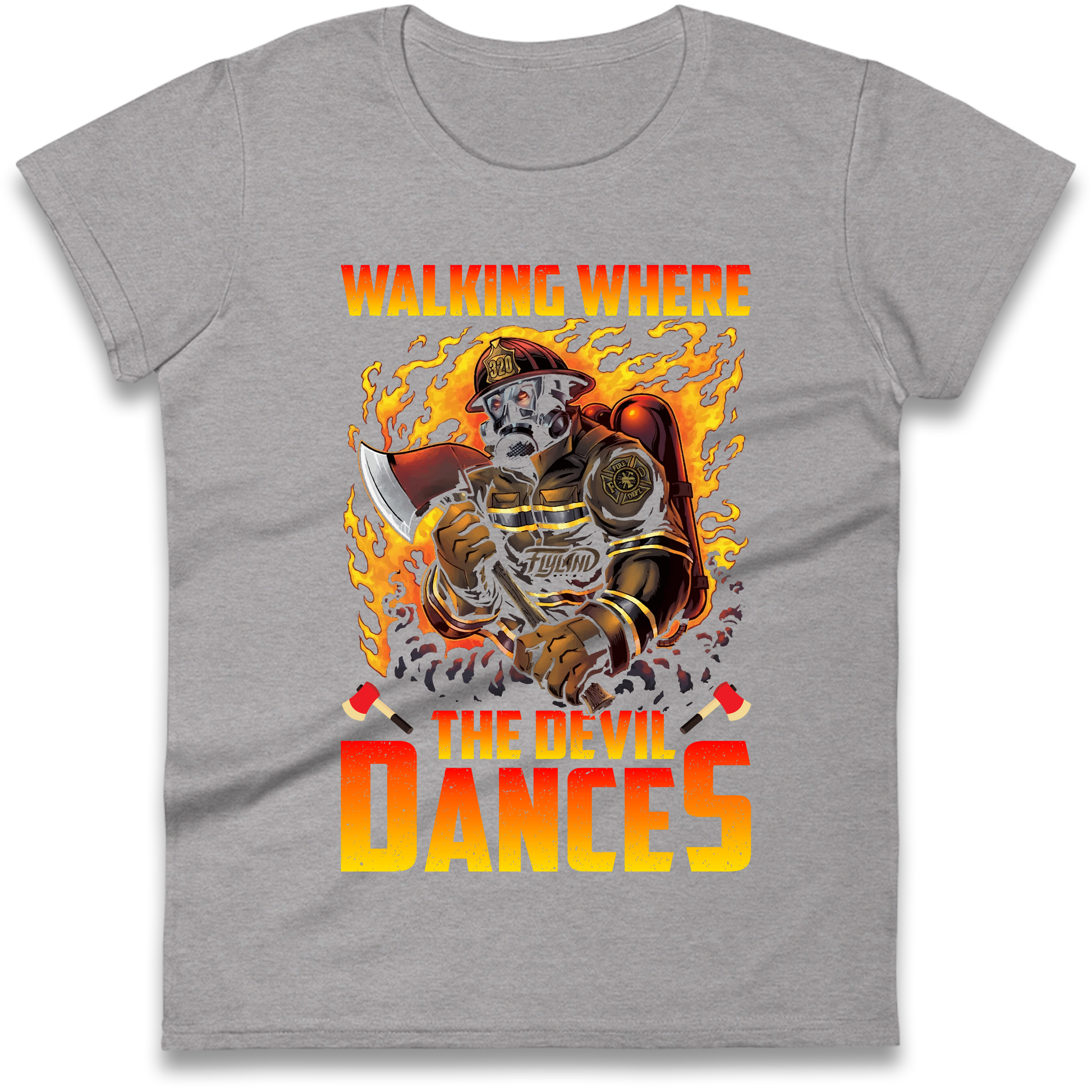 Walking Where The Devil Dances Ladies Shirt