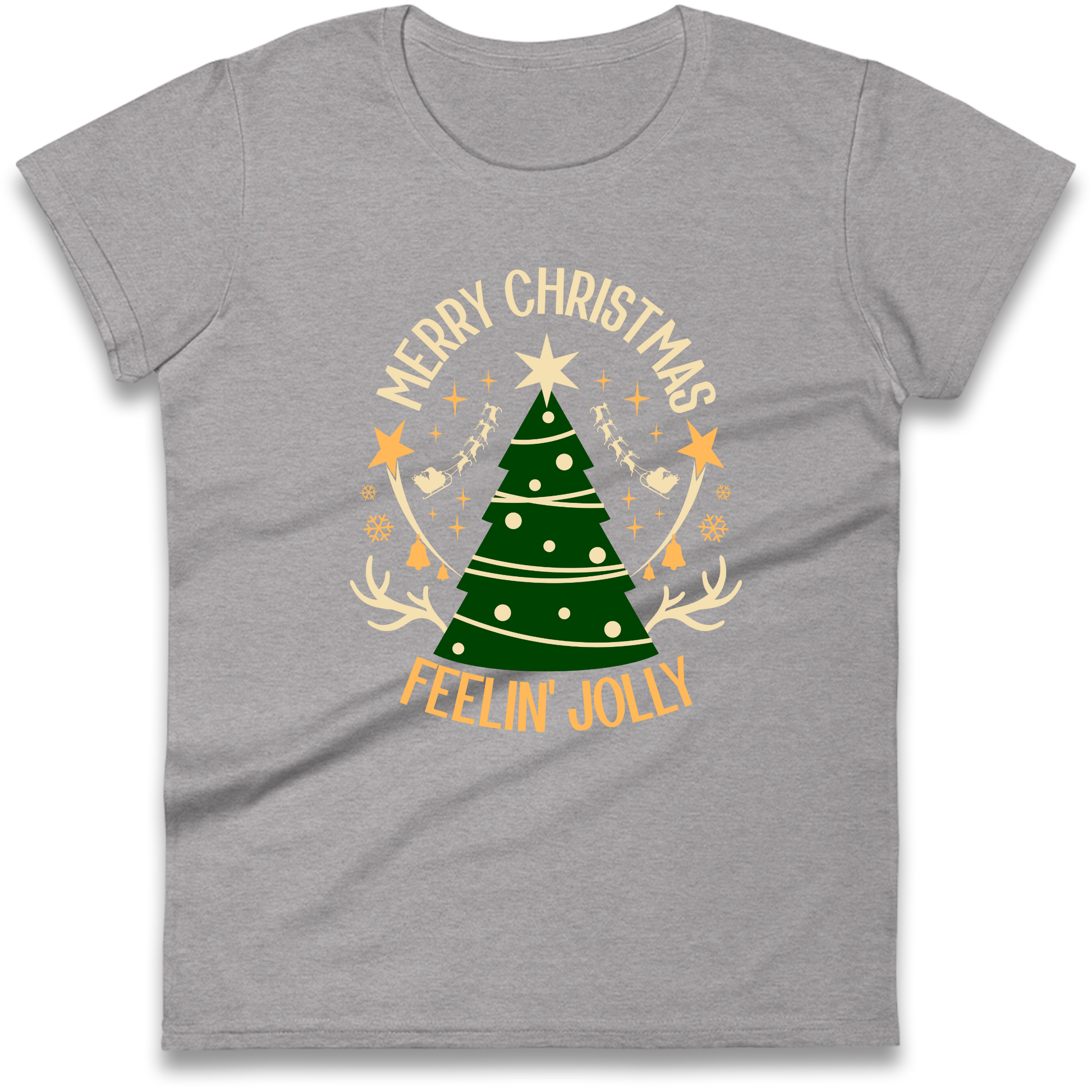 Merry Christmas Feeling Jolly Christmas Ladies Shirt