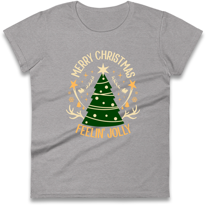 Merry Christmas Feeling Jolly Christmas Ladies Shirt