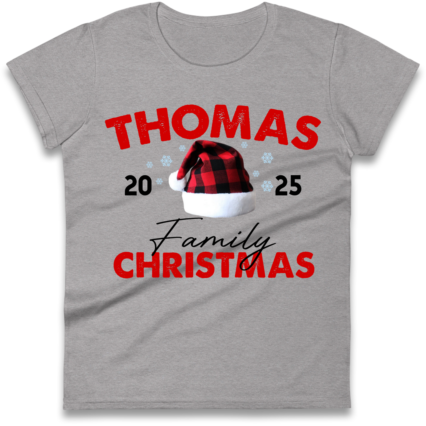 Thomas Family Christmas Ladies Shirt