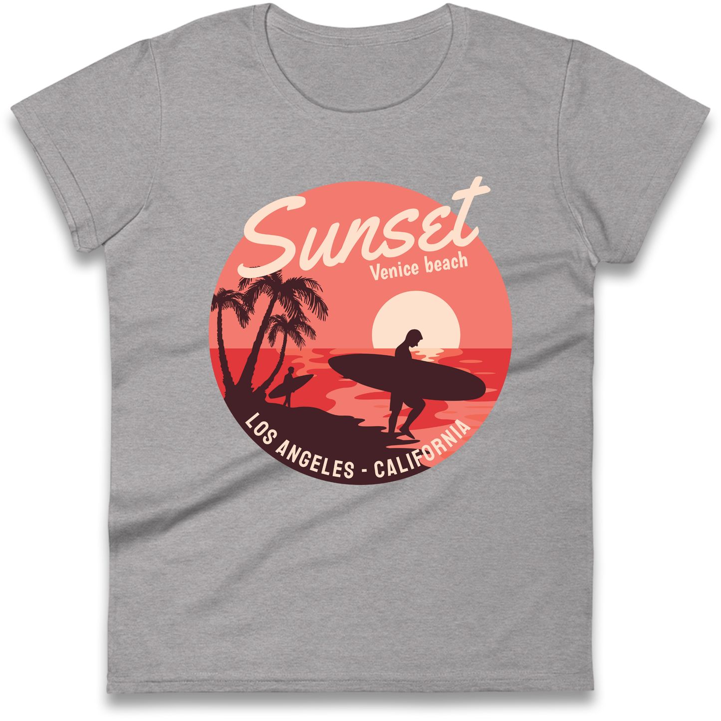Sunset Venice Beach Ladies Shirt