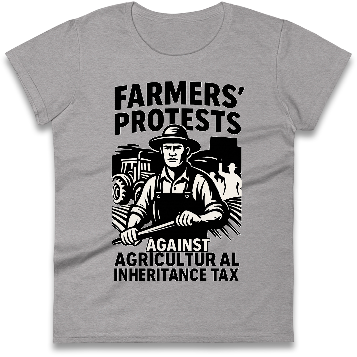 Farmers’ Protests Against Agricultural Inheritance Tax Ladies Shirt