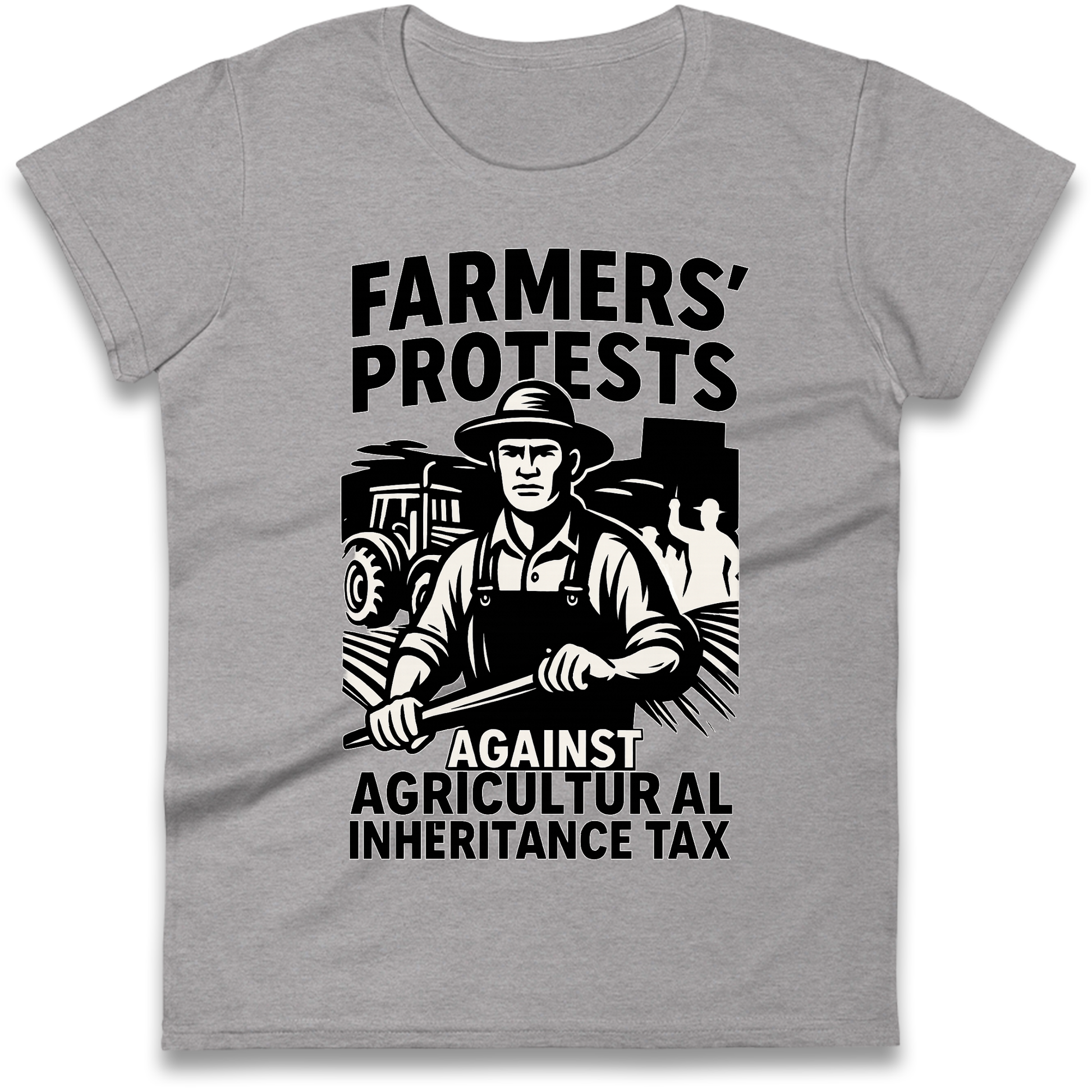 Farmers’ Protests Against Agricultural Inheritance Tax Ladies Shirt