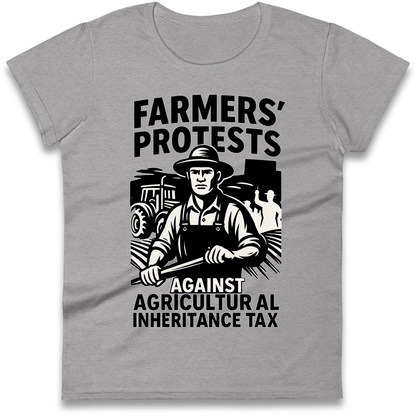 Farmers’ Protests Against Agricultural Inheritance Tax Ladies Shirt