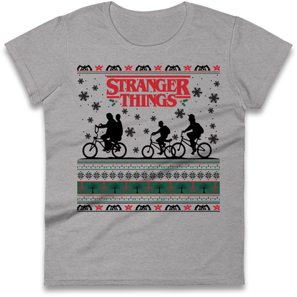 Stranger Things Christmas Ladies Shirt