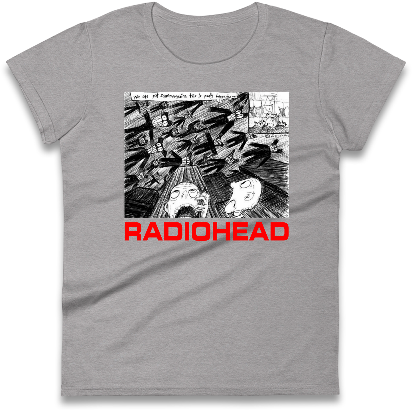 Radiohead We Are Not Screaming Ladies Shirt
