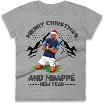 Mbappe Christmas Ladies Shirt