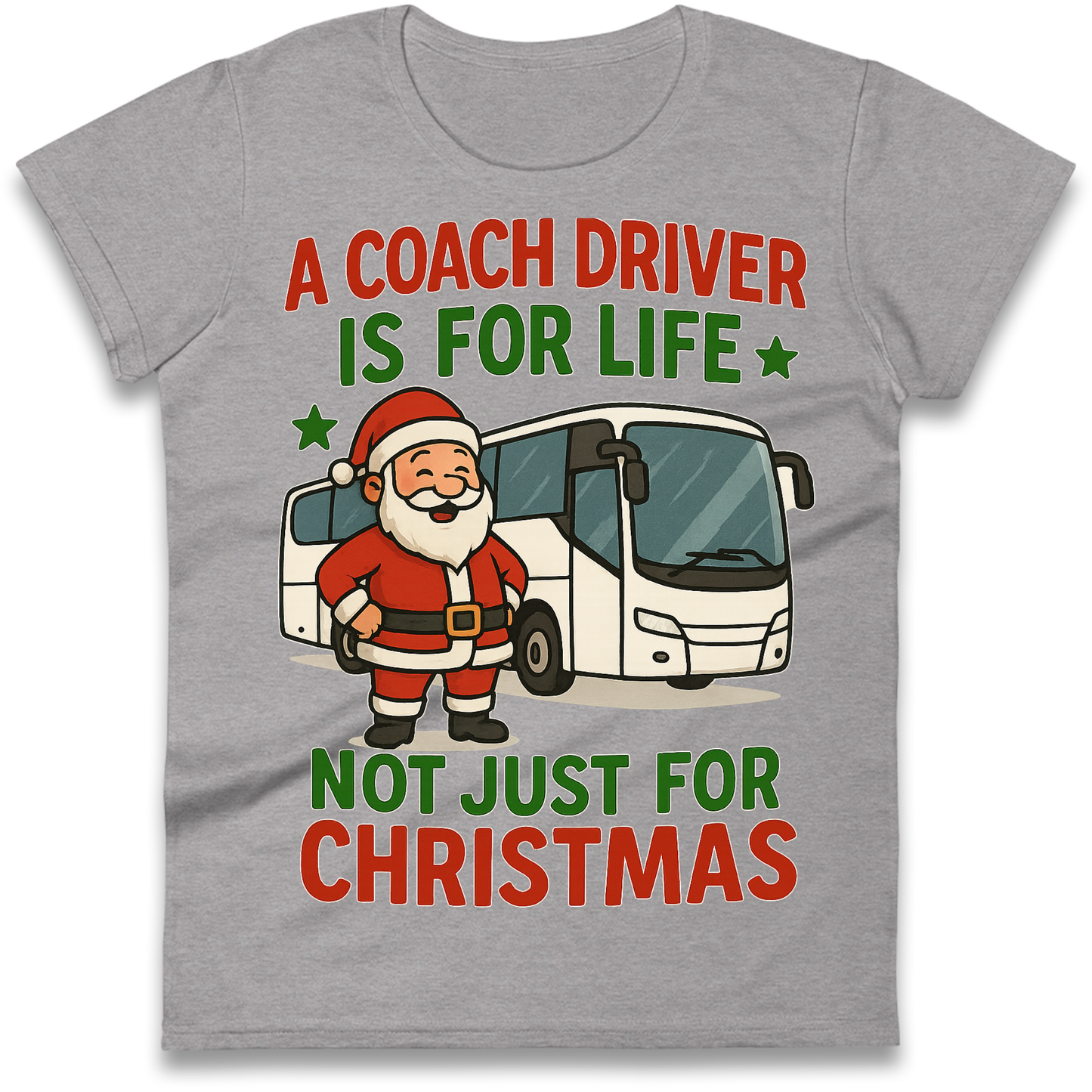Coach Driver Christmas Ladies Shirt