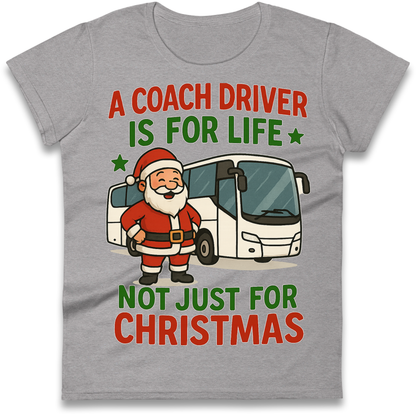 Coach Driver Christmas Ladies Shirt