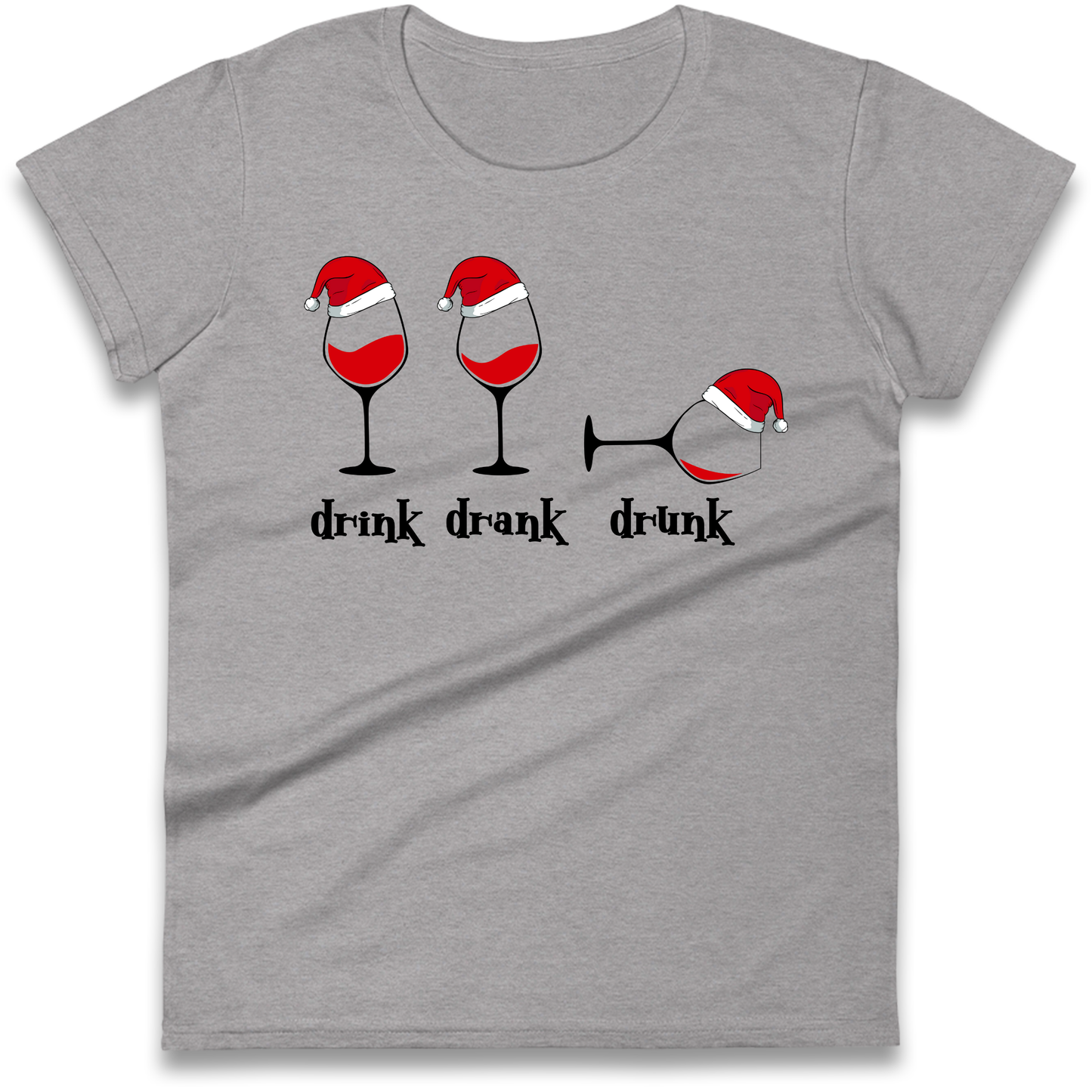 Drink Drank Drunk Ladies Shirt