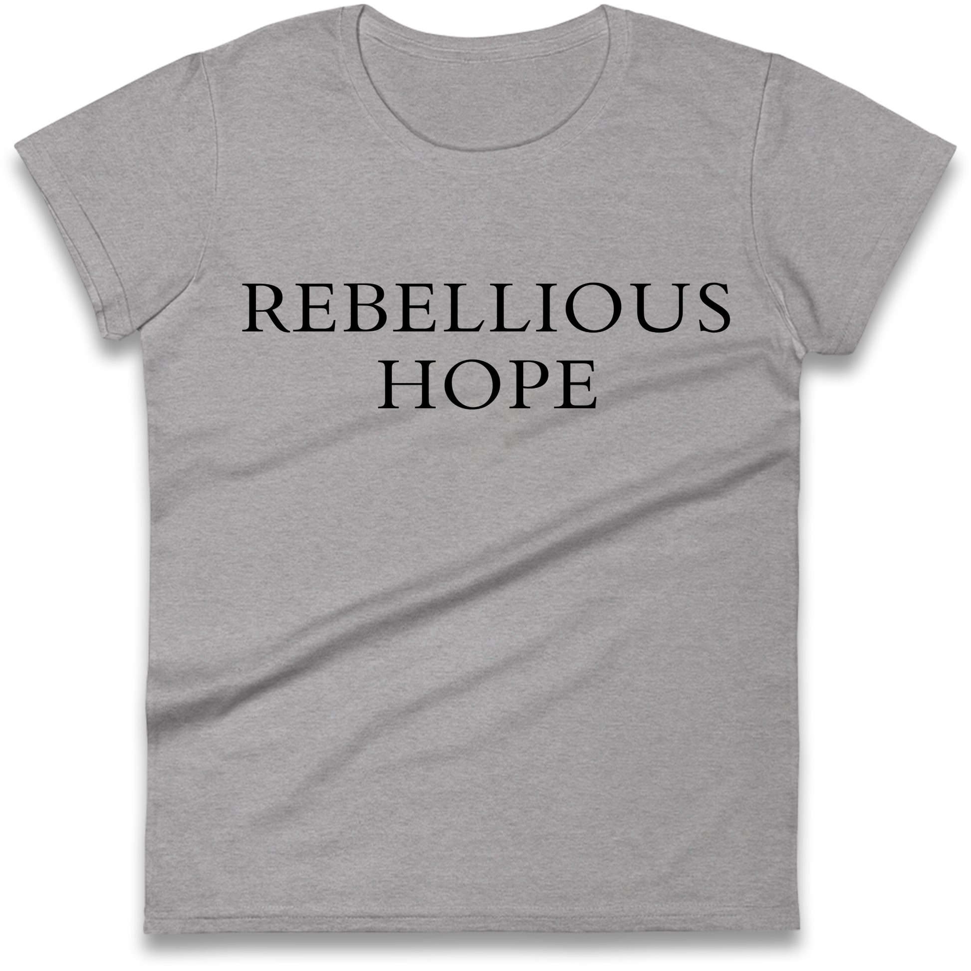 Rebellious Hope Embroidered Ladies Shirt