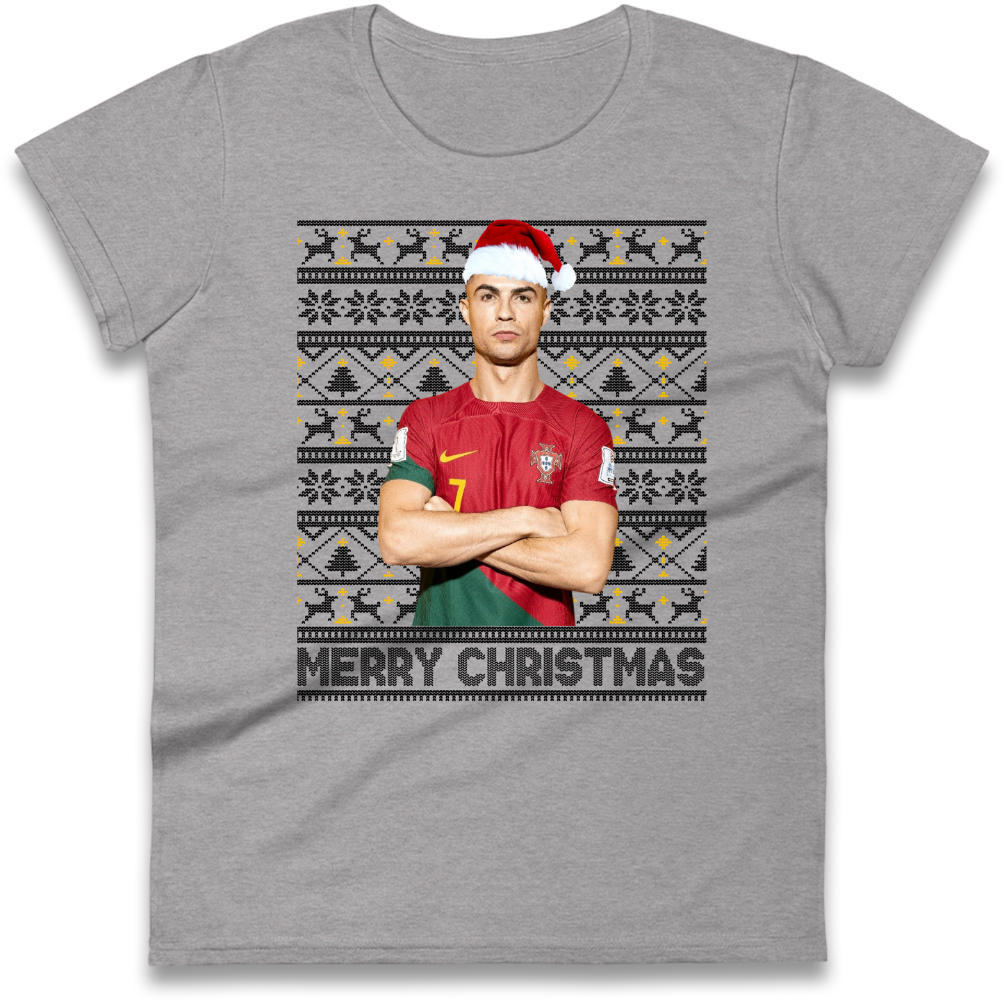 Merry Christmas Ronaldo Ladies Shirt