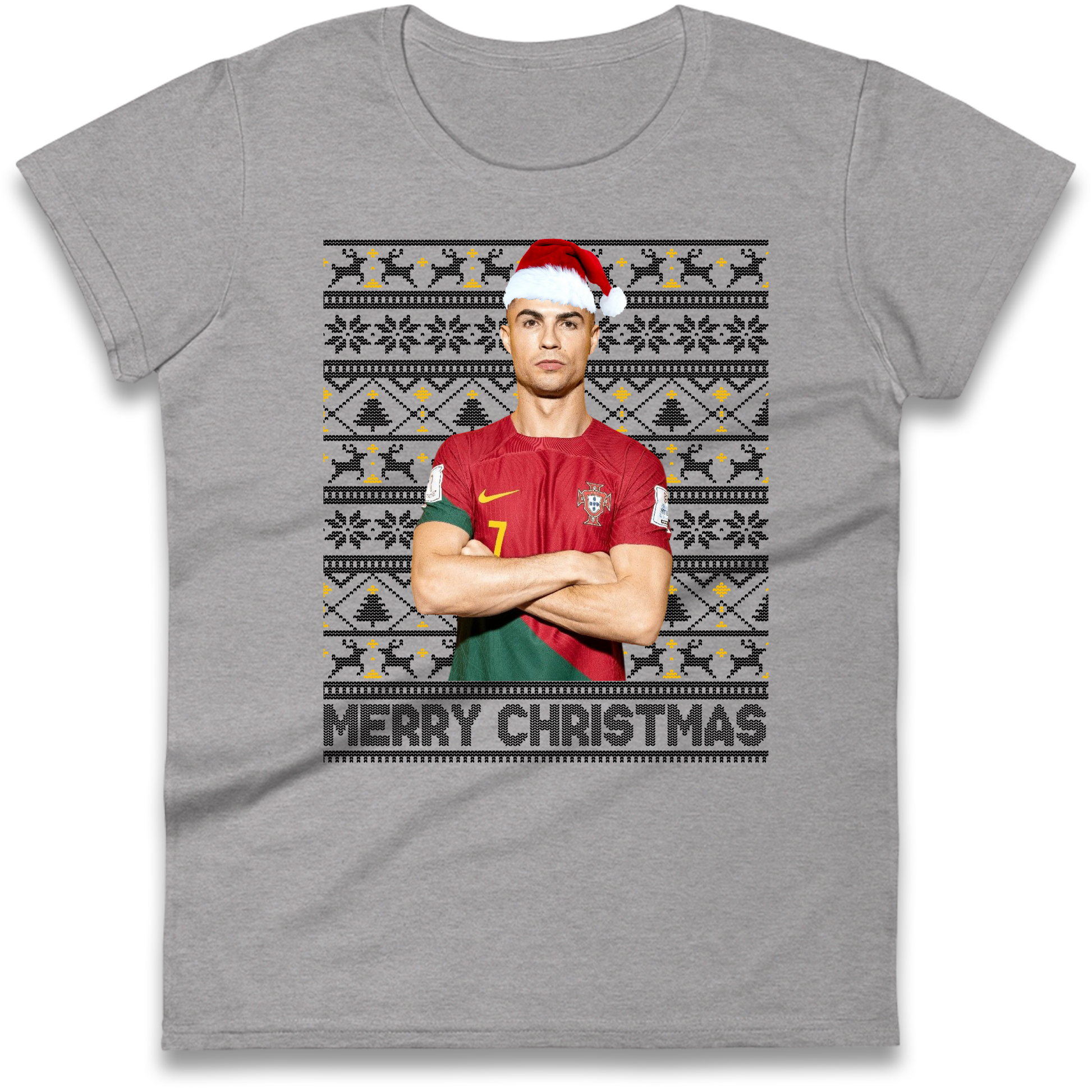 Merry Christmas Ronaldo Ladies Shirt