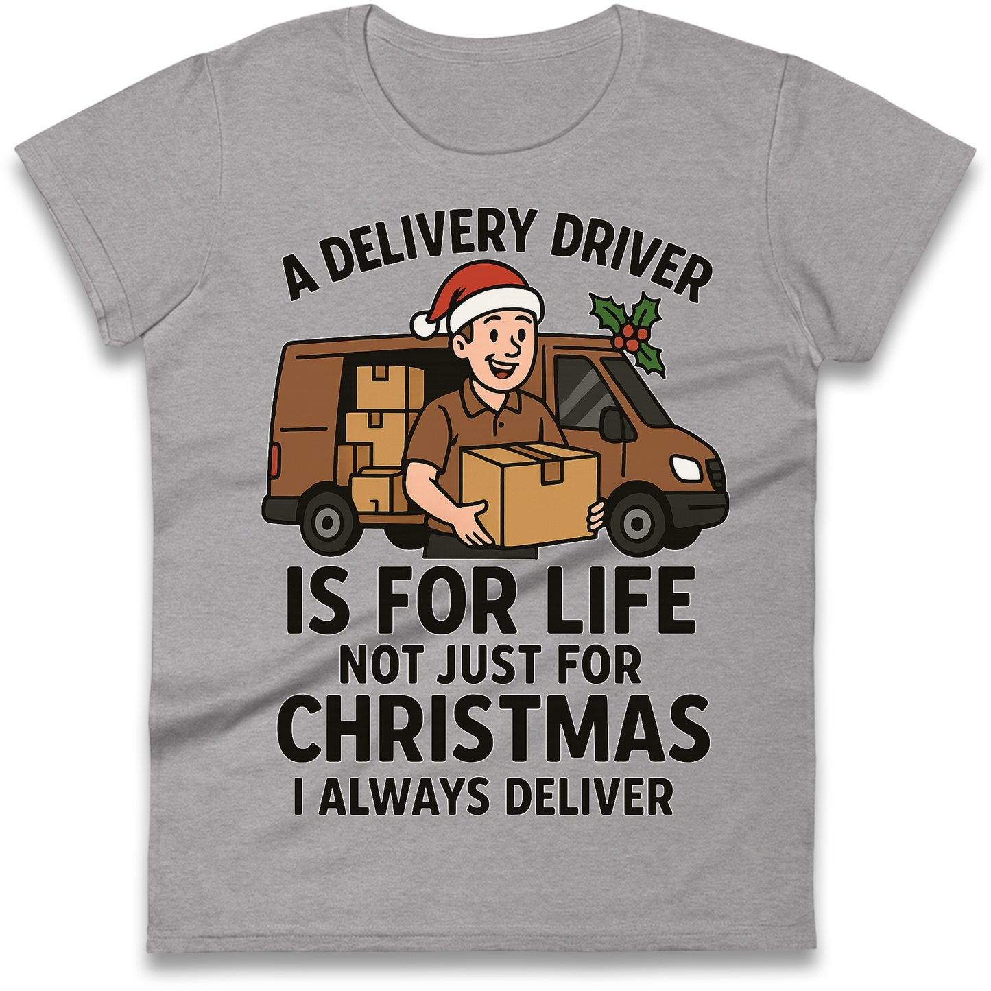 Delivery Driver Christmas Ladies Shirt