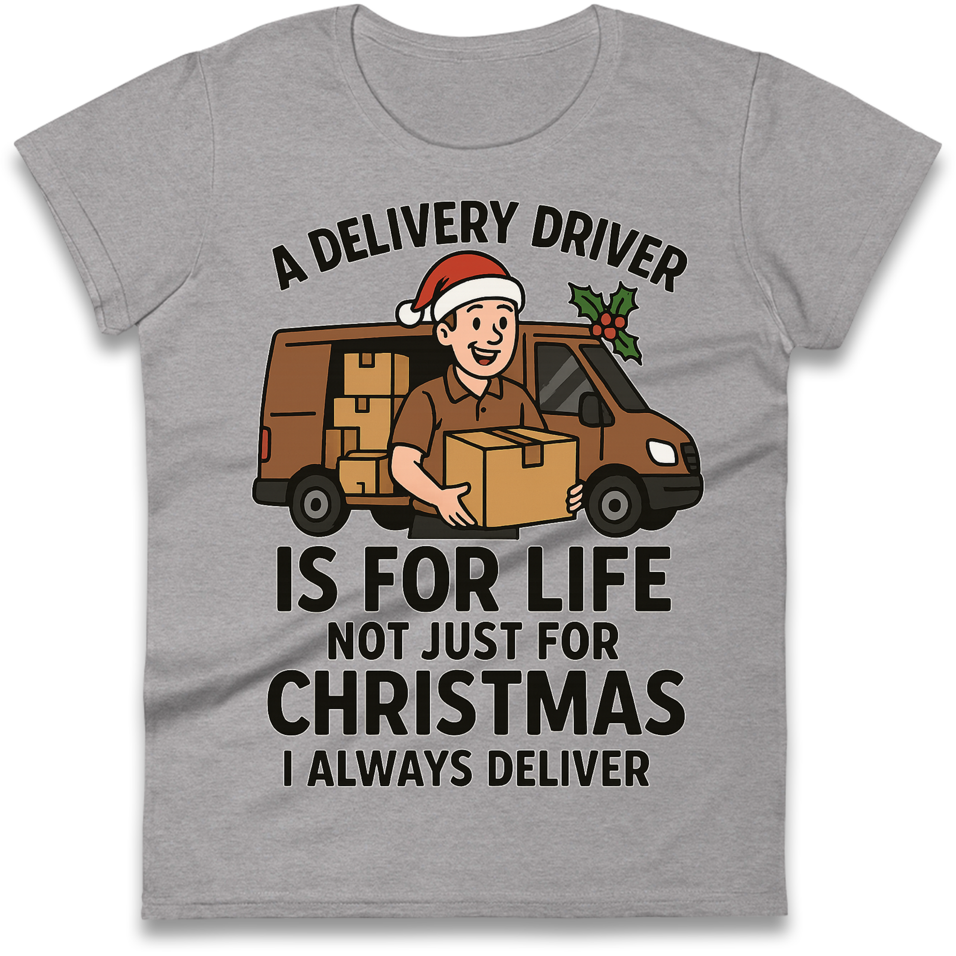 Delivery Driver Christmas Ladies Shirt