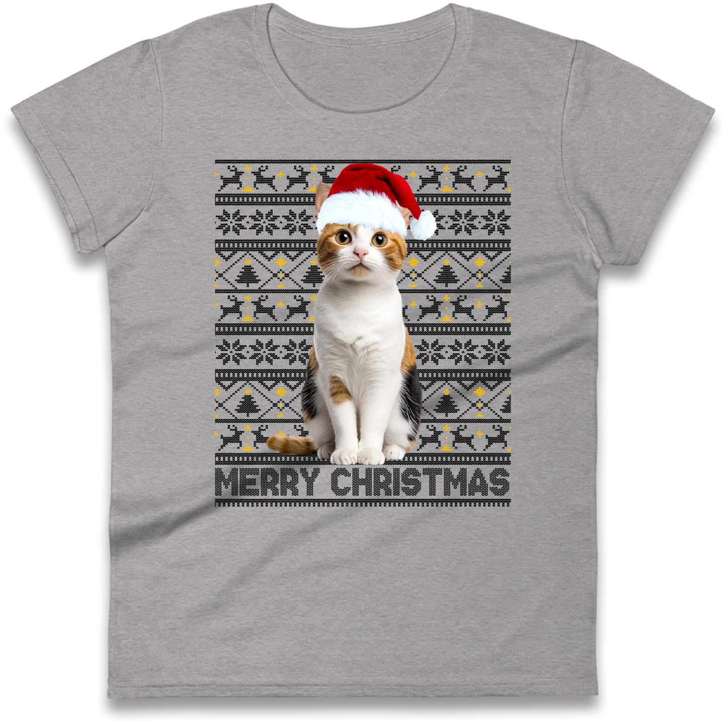 Merry Christmas Cat Ladies Shirt