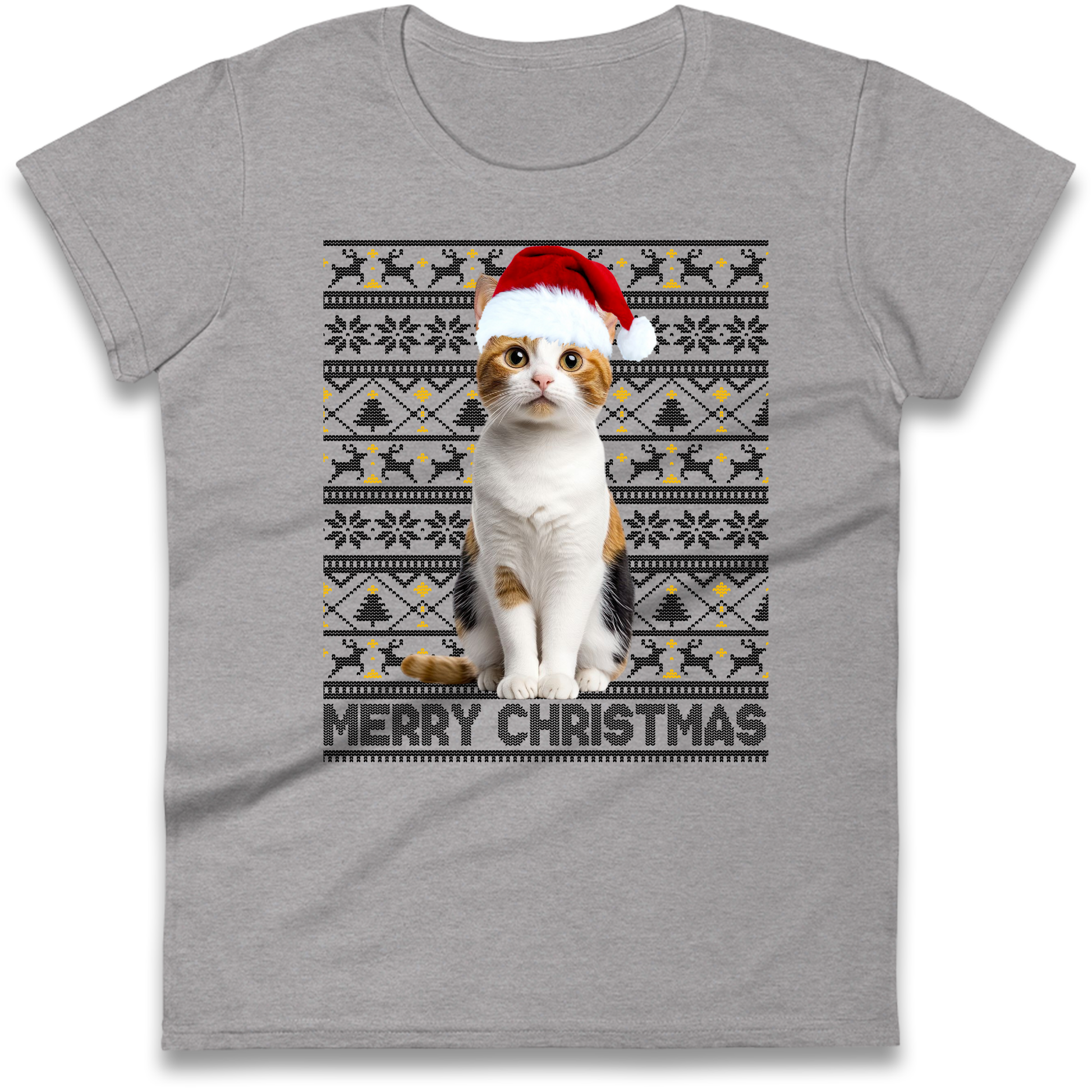 Merry Christmas Cat Ladies Shirt