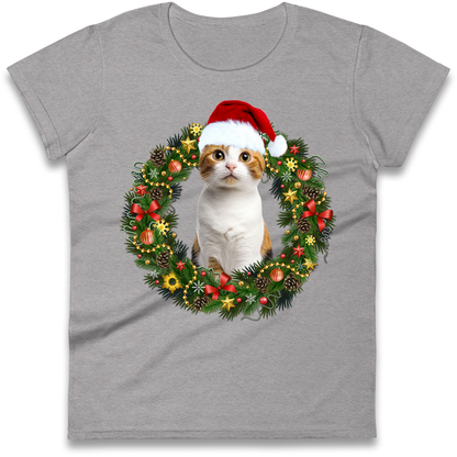 Cat Christmas Ladies Shirt