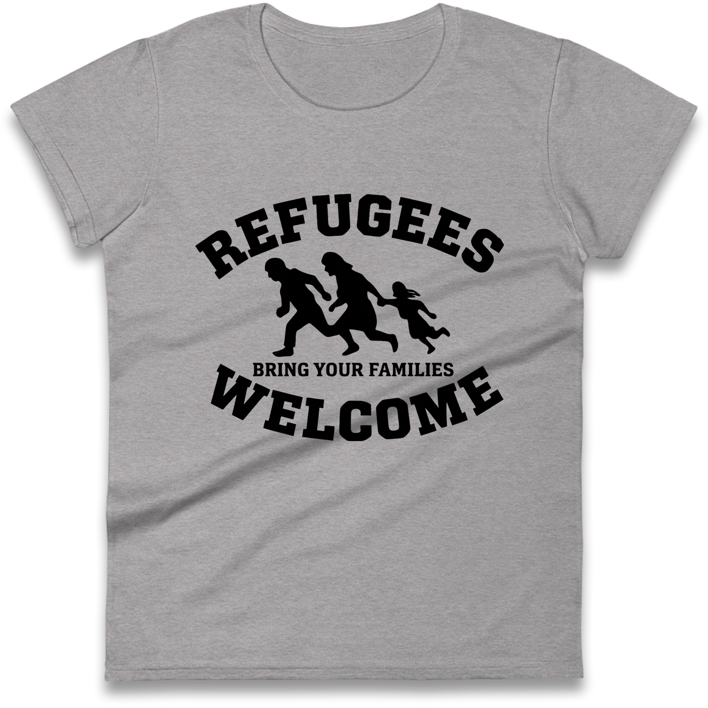Welcome Refugees Ladies Shirt