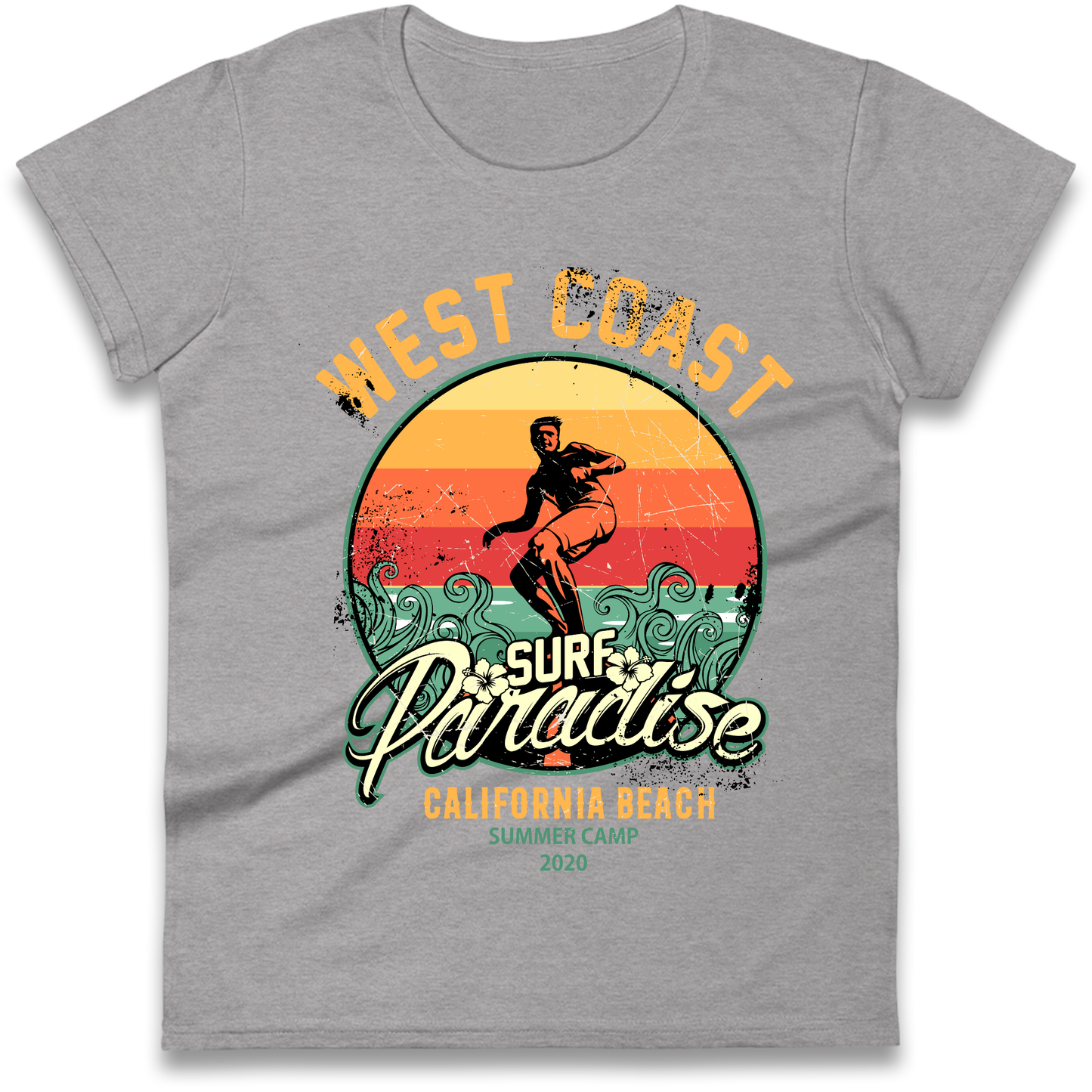 West Coast Surf Paradise Ladies Shirt